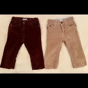 Baby boys corduroy pants by Jacadi size 12mo